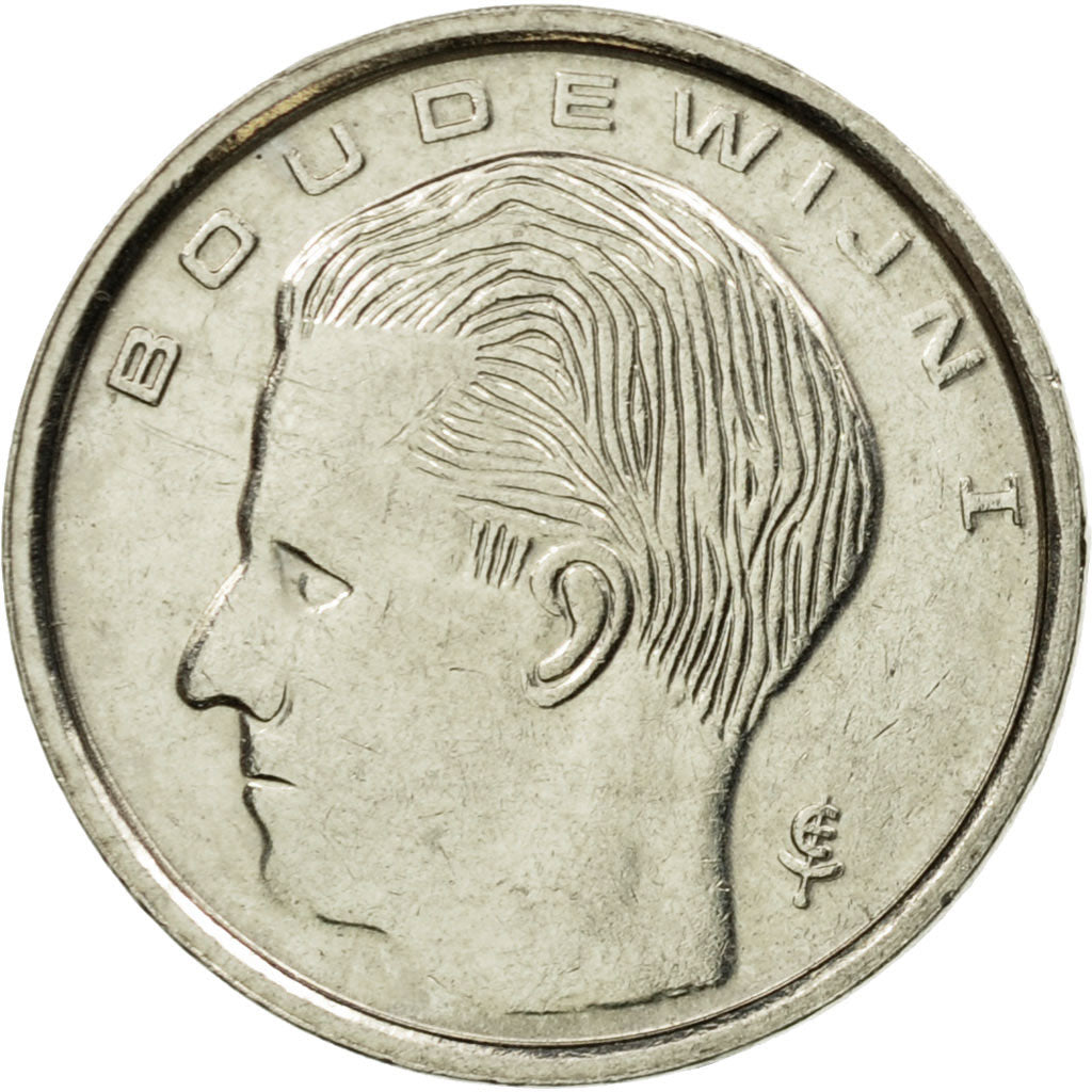 Coin, Belgium, Franc, 1989, Brussels, AU(50-53), Nickel Plated Iron, KM:171