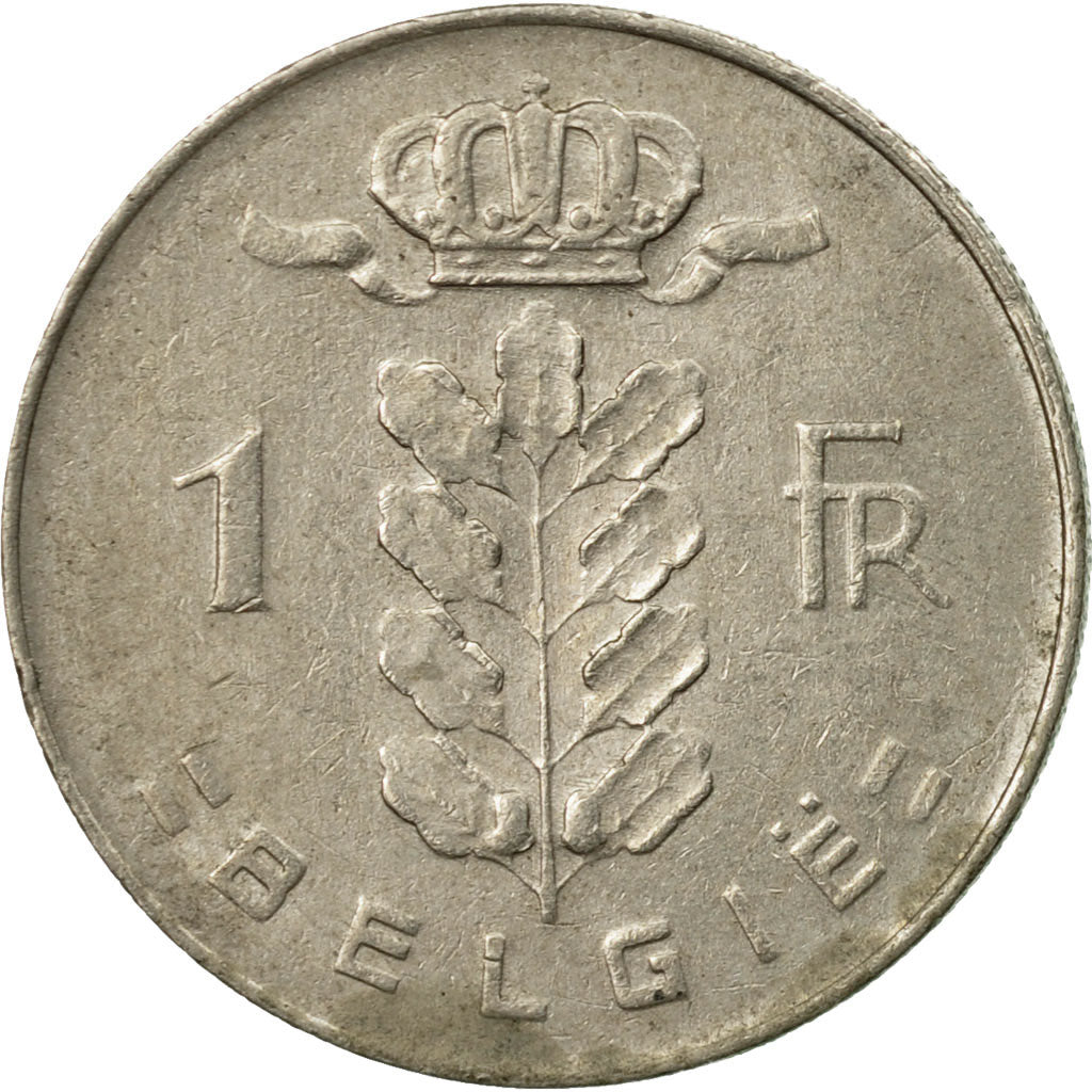 Moneta, Belgia, Franc, 1975, Brussels, VF(20-25), Miedź-Nikiel, KM:143.1