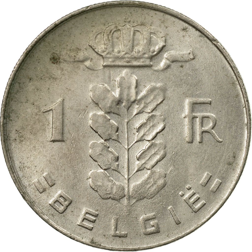 Munten, België, Franc, 1977, Brussels, FR, Copper-nickel, KM:143.1