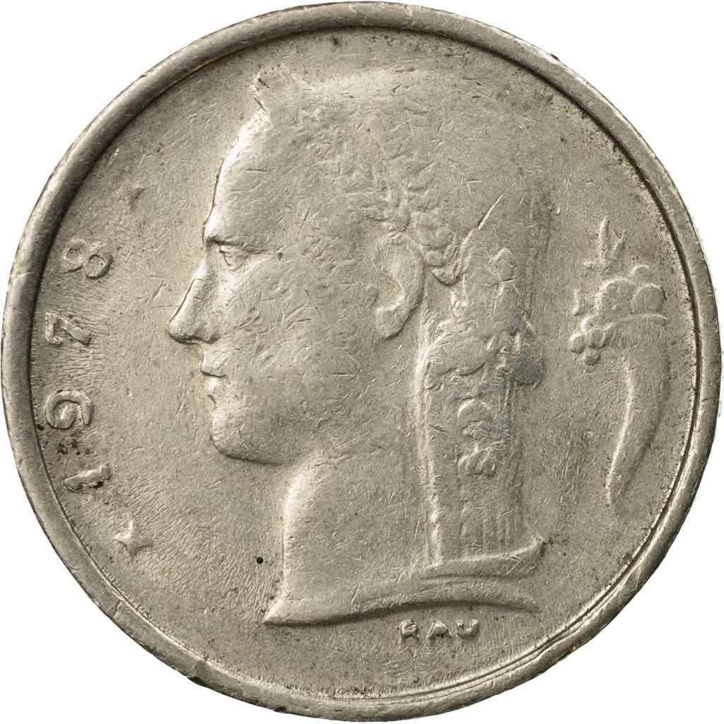 Münze, Belgien, Franc, 1978, Brussels, S, Copper-nickel, KM:142.1