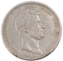 STATI ITALIANI, SARDINIA, Carlo Alberto, 5 Lire, 1833, MB, Argento, KM:130.2