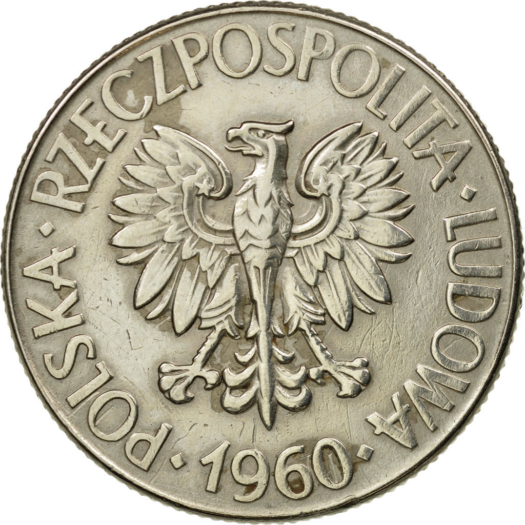 Coin, Poland, 10 Zlotych, 1960, Warsaw, AU(55-58), Copper-nickel, KM:50