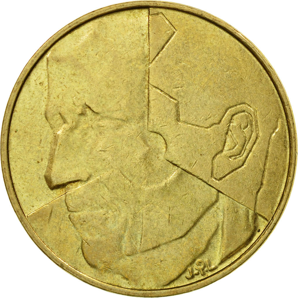 Munten, België, 5 Francs, 5 Frank, 1986, Brussels, ZF, Brass Or
