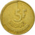 Münze, Belgien, 5 Francs, 5 Frank, 1986, Brussels, S+, Brass Or