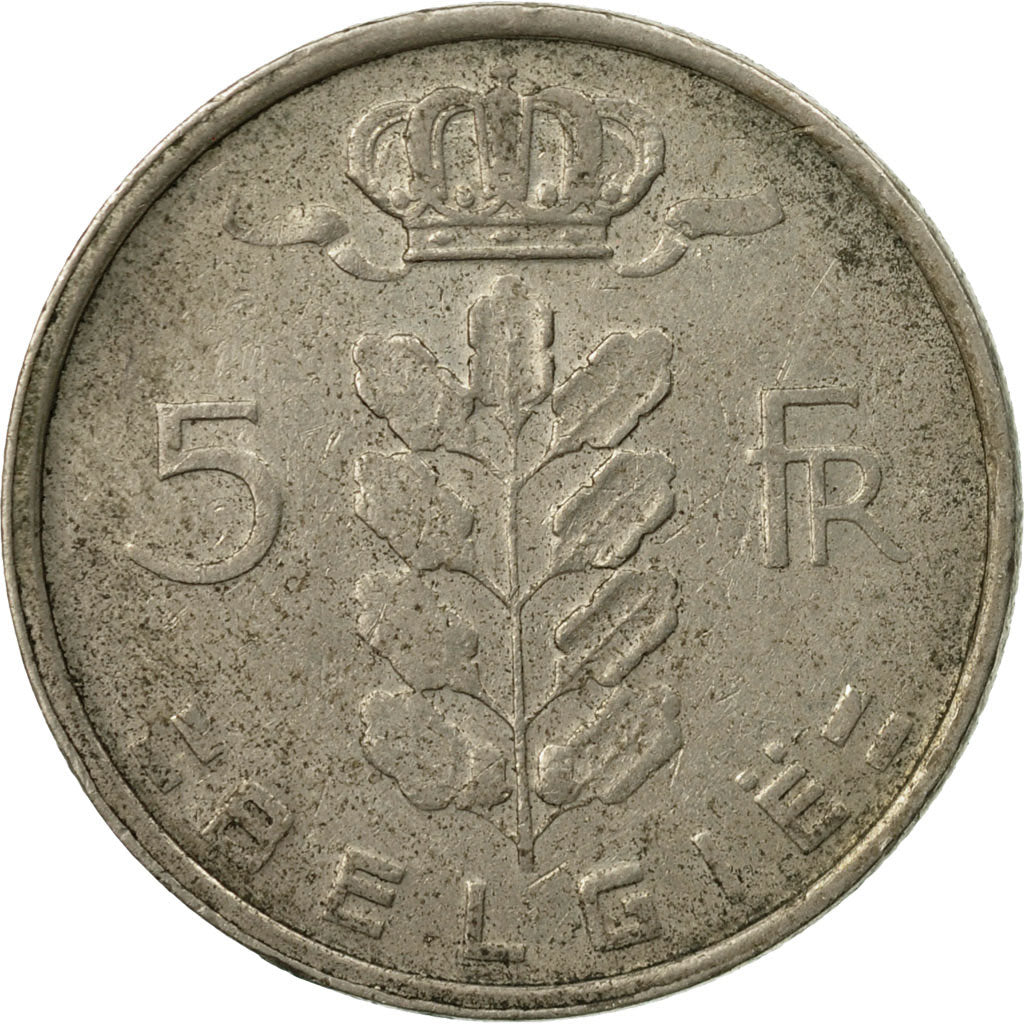 Coin, Belgium, 5 Francs, 5 Frank, 1974, Brussels, VF(30-35), Copper-nickel