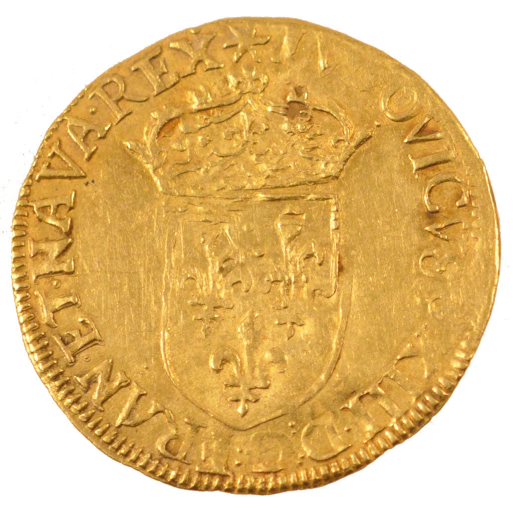 Coin, France, Louis XIII, Écu d'or, Ecu d'or, 1641, Toulouse, EF(40-45), Gold