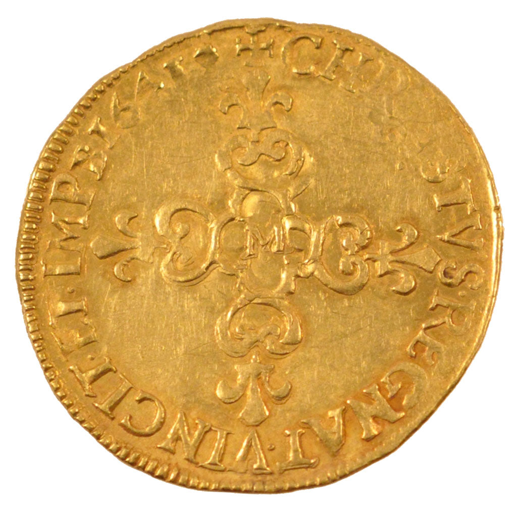 Coin, France, Louis XIII, Écu d'or, Ecu d'or, 1641, Toulouse, EF(40-45), Gold