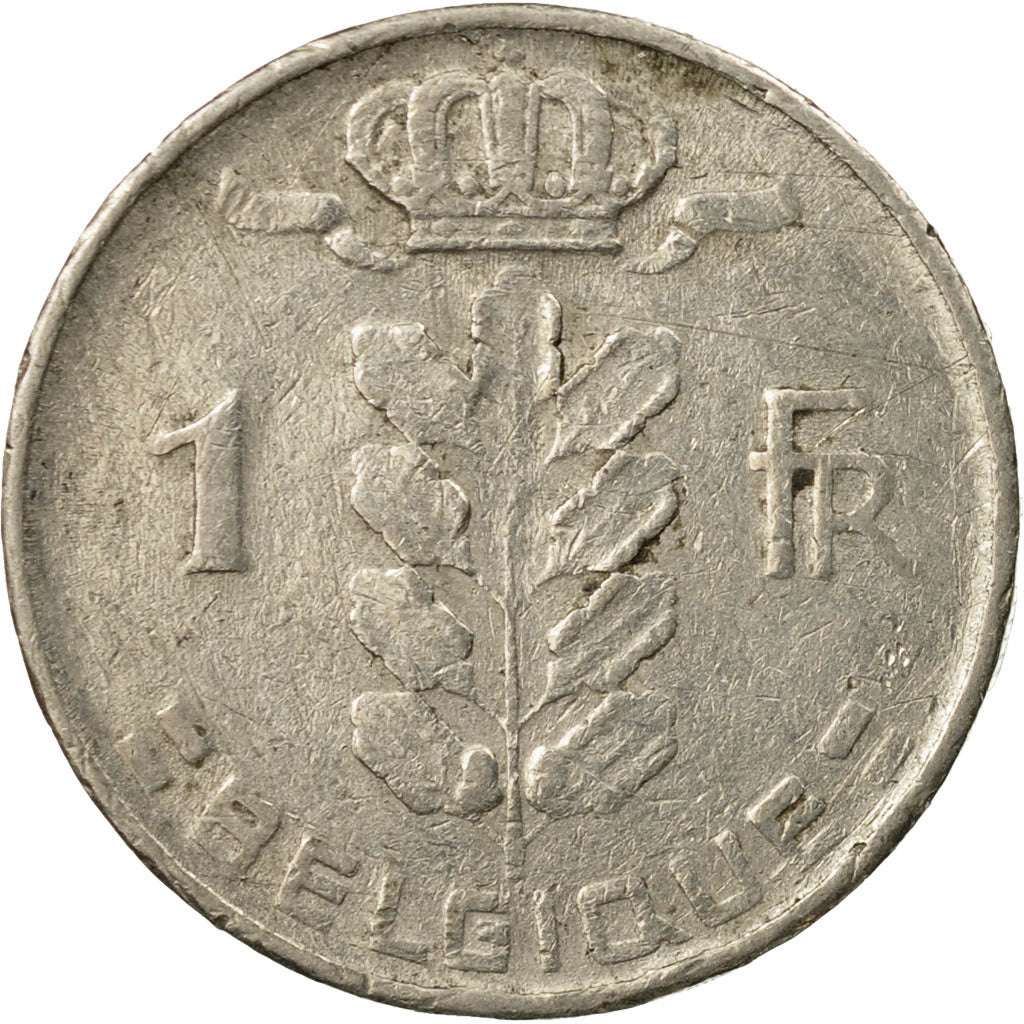 Moneta, Belgia, Franc, 1975, Brussels, AU(50-53), Miedź-Nikiel, KM:142.1