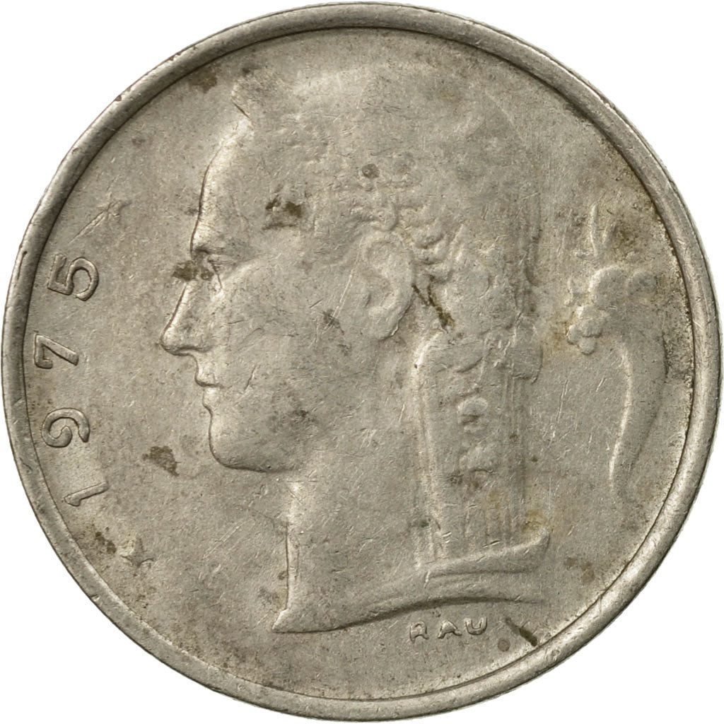 Coin, Belgium, Franc, 1975, Brussels, VF(30-35), Copper-nickel, KM:142.1