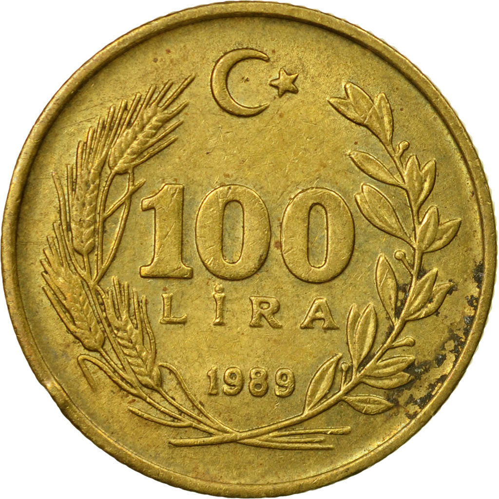 Monnaie, Turquie, 100 Lira, 1989, TB+, Aluminum-Bronze, KM:988