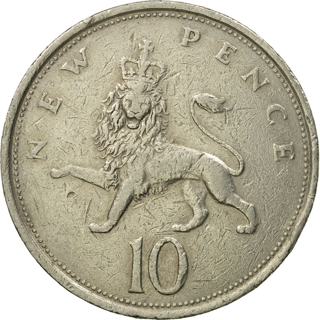 Munten, Groot Bretagne, Elizabeth II, 10 New Pence, 1976, British Royal Mint