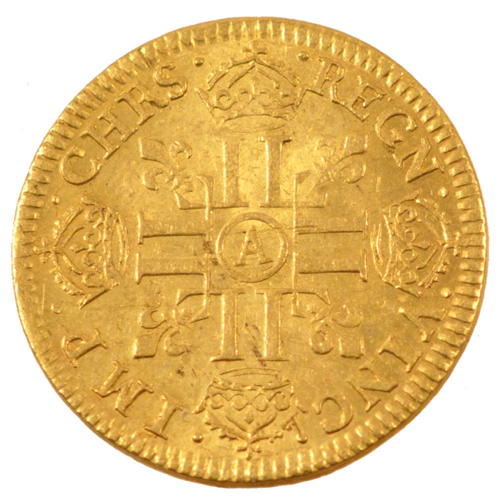 Francia, Louis XIV, Louis d'or à la mèche courte, Louis d'Or, 1644, Paris,...