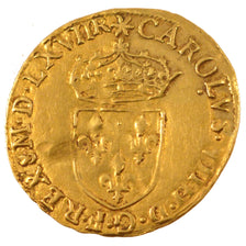 Coin, France, Ecu d'or, 1567, Toulouse, EF(40-45), Gold, Duplessy:1057