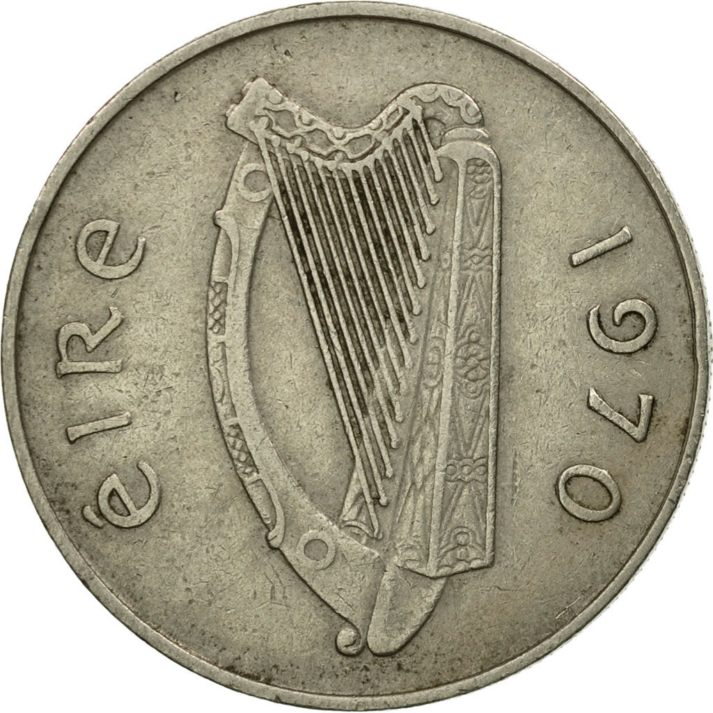 Coin, IRELAND REPUBLIC, 5 Pence, 1970, EF(40-45), Copper-nickel, KM:22
