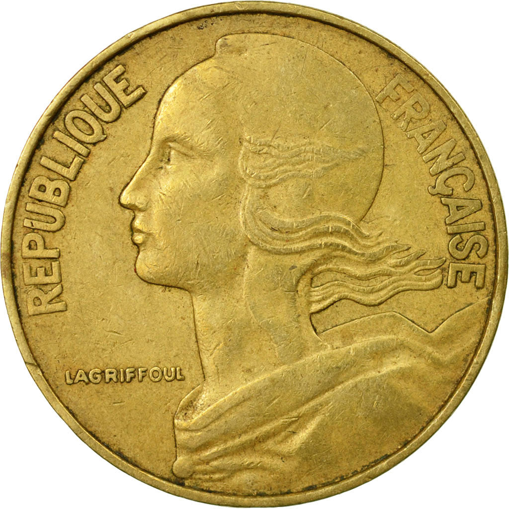 Moneta, Francia, Marianne, 20 Centimes, 1962, Paris, BB, Alluminio-bronzo