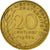 Munten, Frankrijk, Marianne, 20 Centimes, 1962, Paris, ZF, Aluminum-Bronze