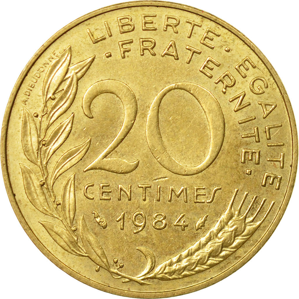 Moneta, Francia, Marianne, 20 Centimes, 1984, Paris, SPL-, Alluminio-bronzo