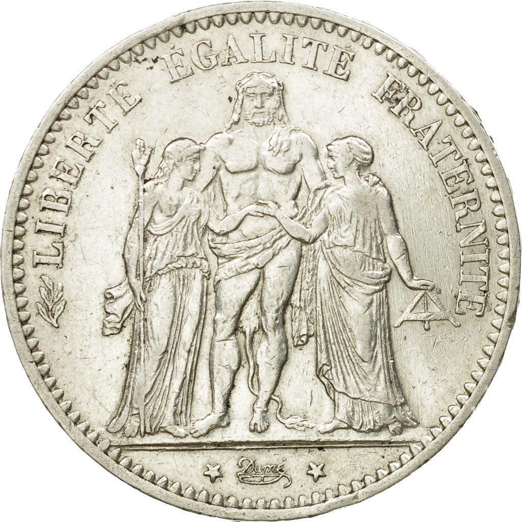 Coin, France, Hercule, 5 Francs, 1874, Paris, EF(40-45), Silver, KM:820.1