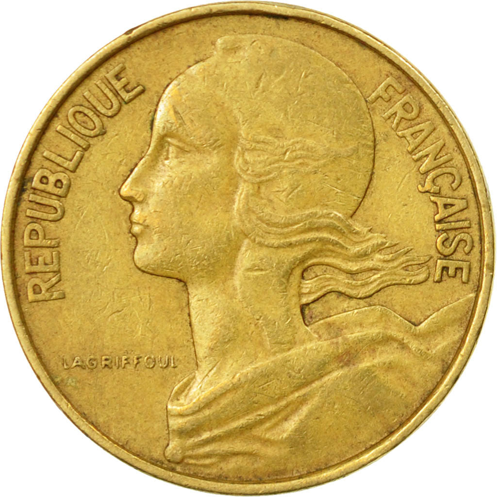 Munten, Frankrijk, Marianne, 10 Centimes, 1963, Paris, ZF+, Aluminum-Bronze