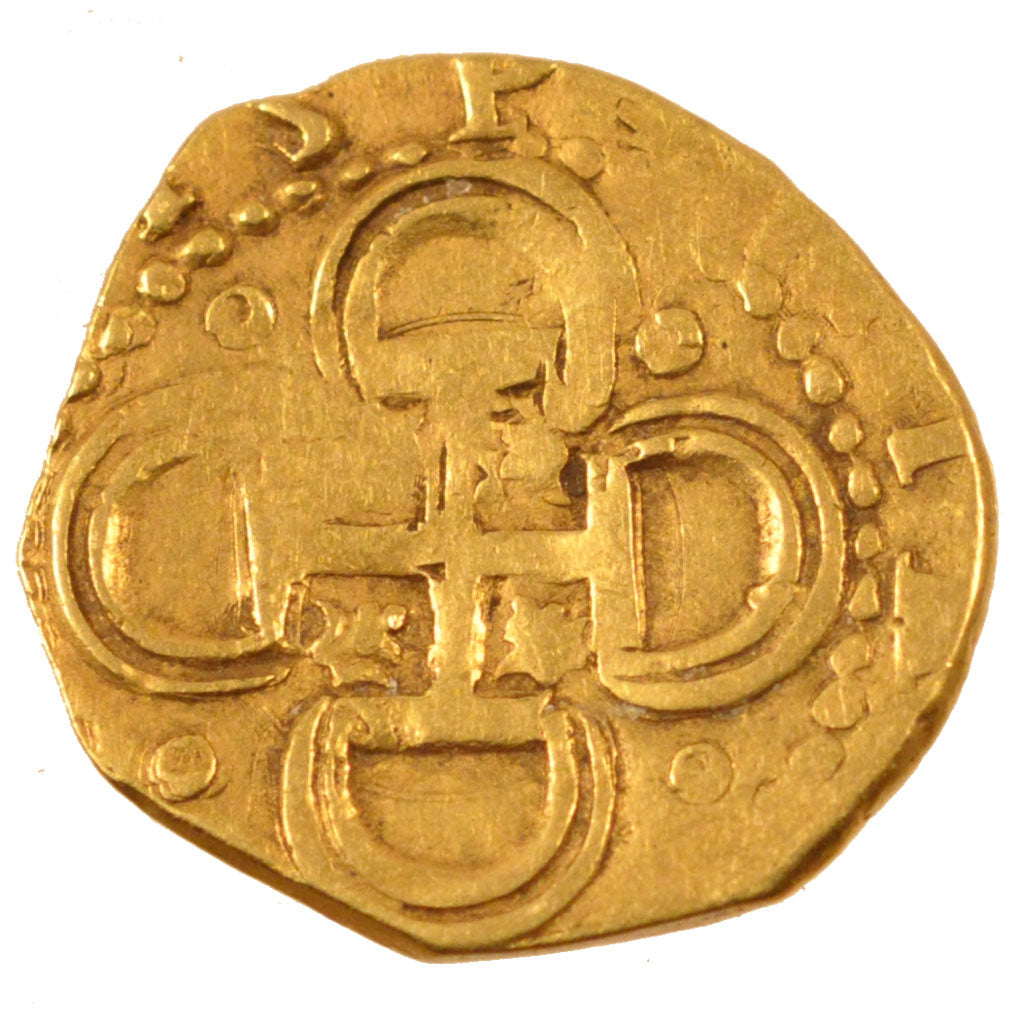 Spain, 2 Escudos, 1597, Sevilla, EF(40-45), Gold, 6.70