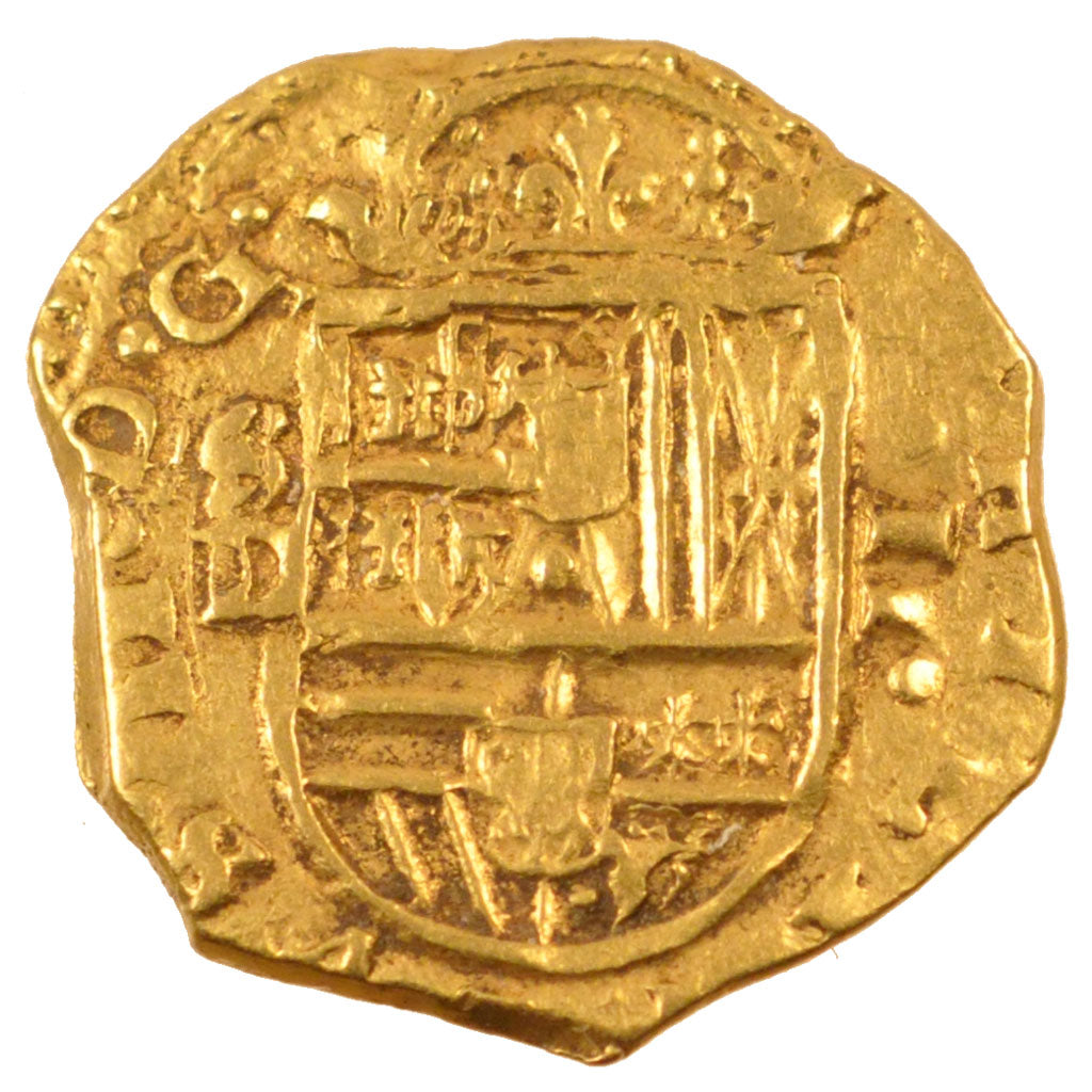 Spain, 2 Escudos, 1615, Sevilla, AU(50-53), Gold, 6.63