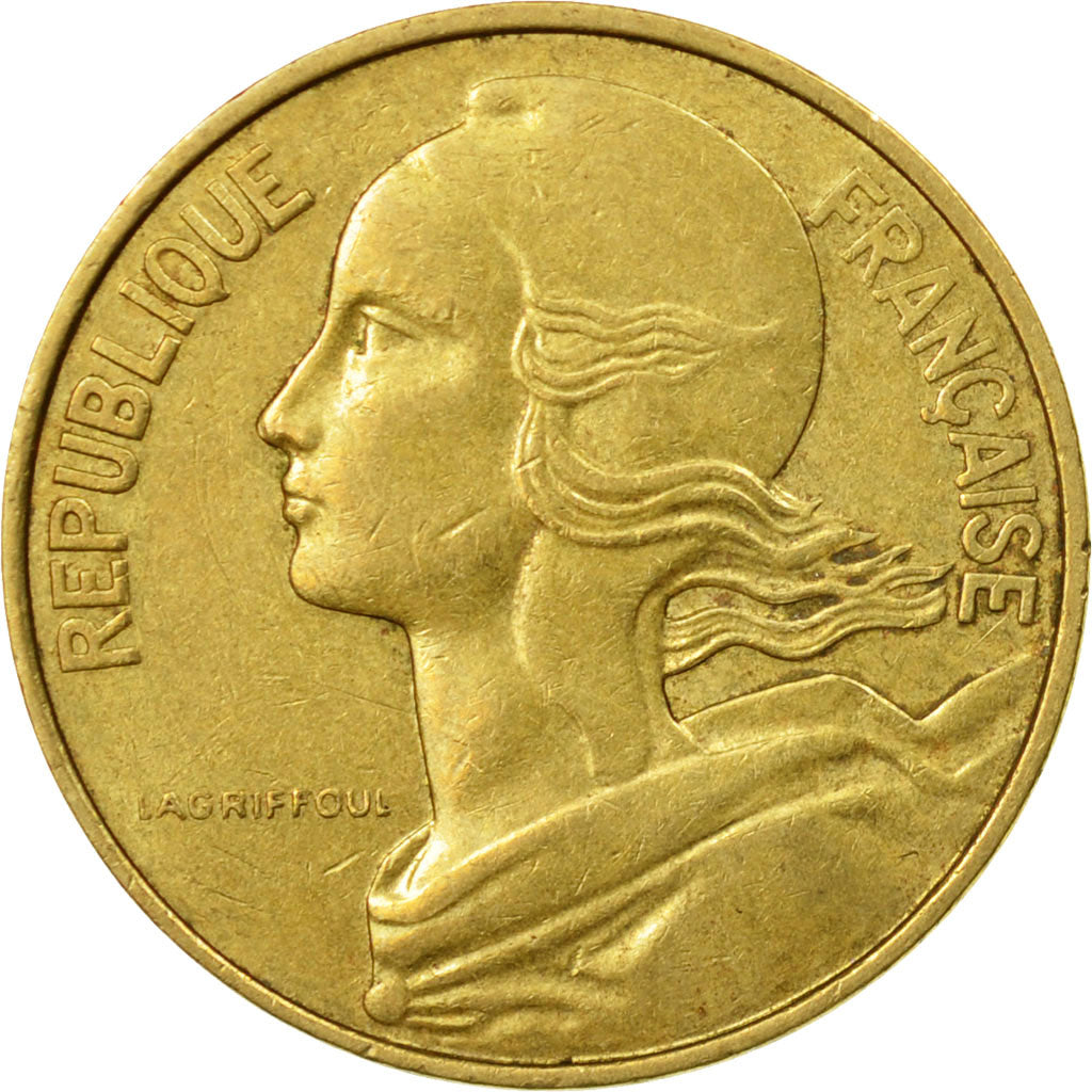 Munten, Frankrijk, Marianne, 10 Centimes, 1984, Paris, ZF+, Aluminum-Bronze