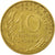 Moneda, Francia, Marianne, 10 Centimes, 1984, Paris, MBC+, Aluminio - bronce
