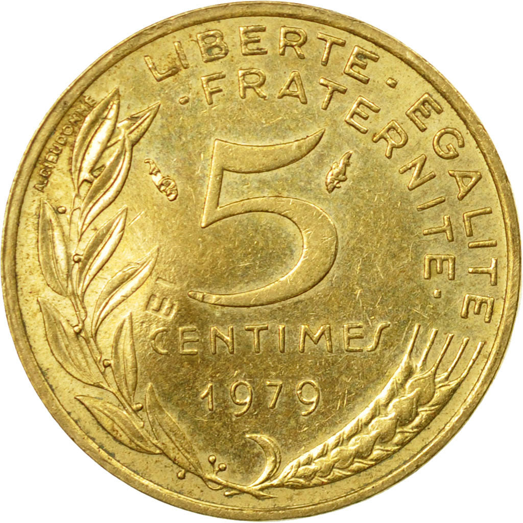 Moneta, Francia, Marianne, 5 Centimes, 1979, Paris, BB+, Alluminio-bronzo