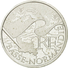 France, 10 Euro, Basse Normandie, 2010, MS(63), Silver, KM:1647