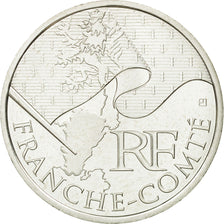 France, 10 Euro, Franche-Comté, 2010, MS(63), Silver, KM:1653