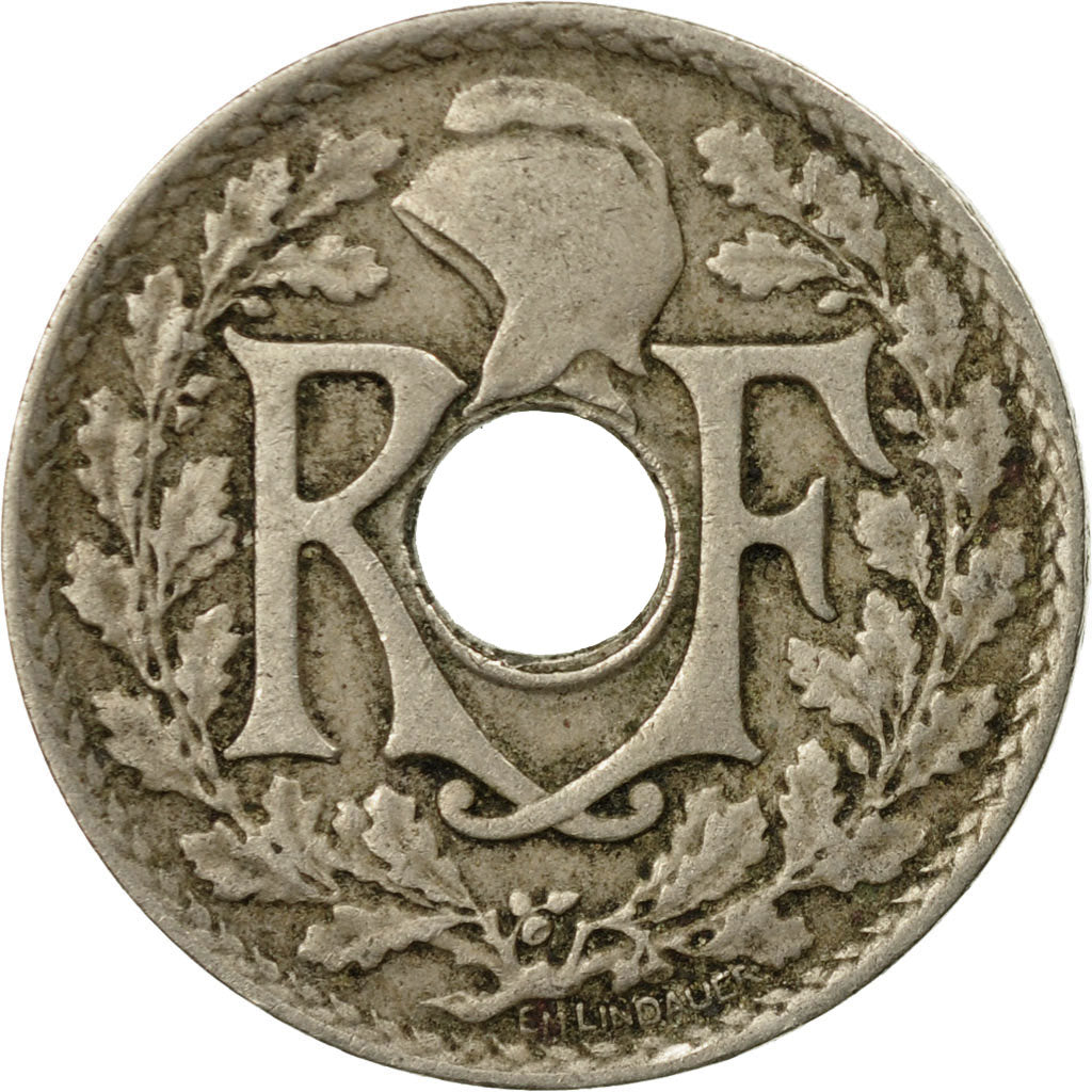 Moneta, Francia, Lindauer, 25 Centimes, 1922, MB, Rame-nichel, KM:867a