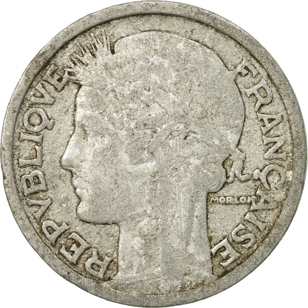 Coin, France, Morlon, 2 Francs, 1946, VF(20-25), Aluminum, KM:886a.1
