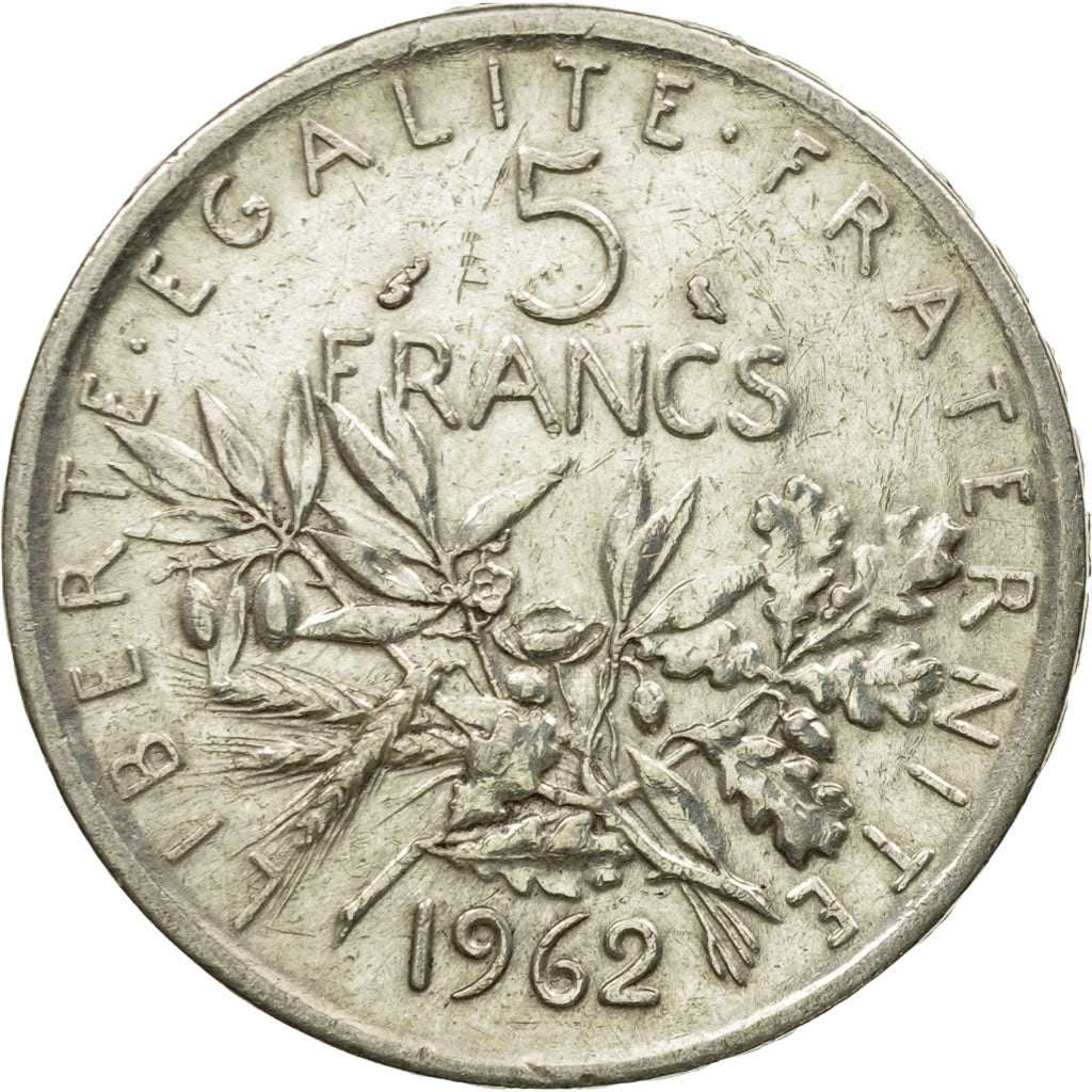 Coin, France, Semeuse, 5 Francs, 1962, Paris, EF(40-45), Silver, KM:926