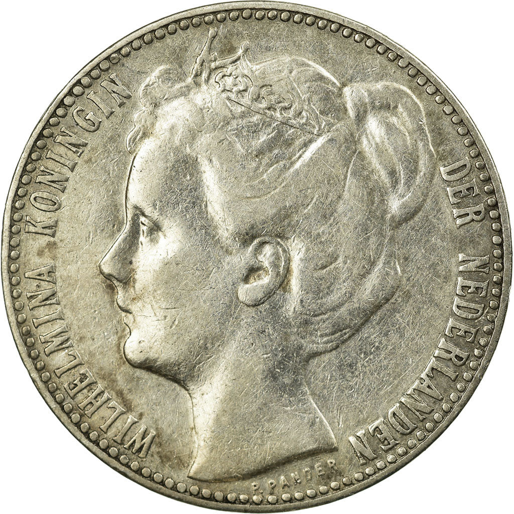 Coin, Netherlands, Wilhelmina I, Gulden, 1906, EF(40-45), Silver, KM:122.2