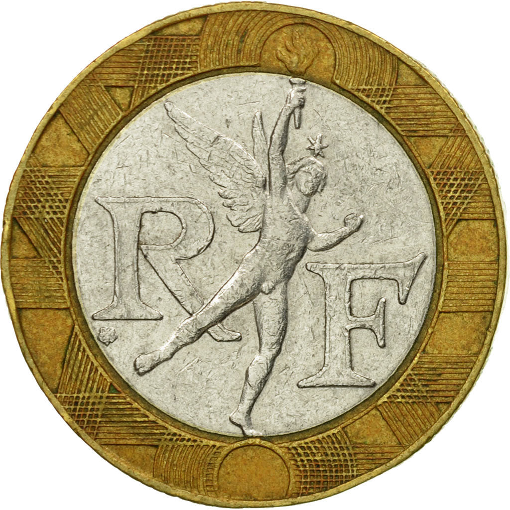 Coin, France, Génie, 10 Francs, 1991, Paris, EF(40-45), Bi-Metallic, KM:964.1