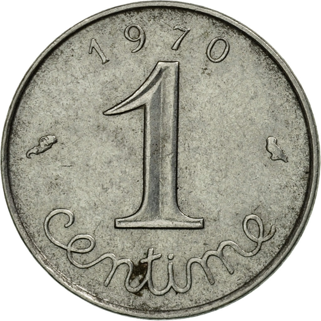 Moneta, Francia, Épi, Centime, 1970, Paris, BB, Acciaio inossidabile, KM:928