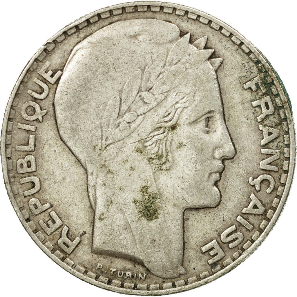 Moneta, Francia, Turin, 20 Francs, 1933, Paris, MB, Argento, KM:879, Gadoury:852