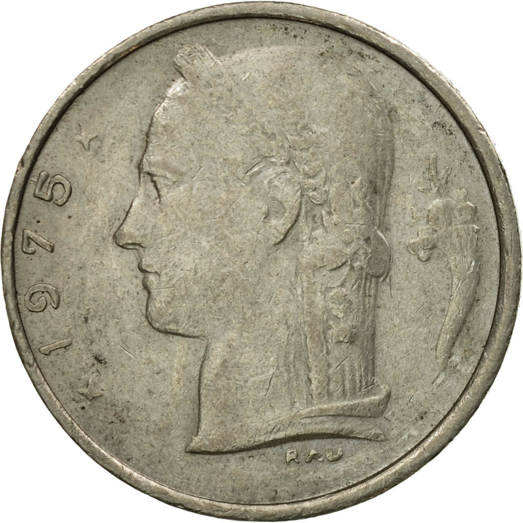 Moneta, Belgio, Franc, 1975, Brussels, BB, Rame-nichel, KM:142.1