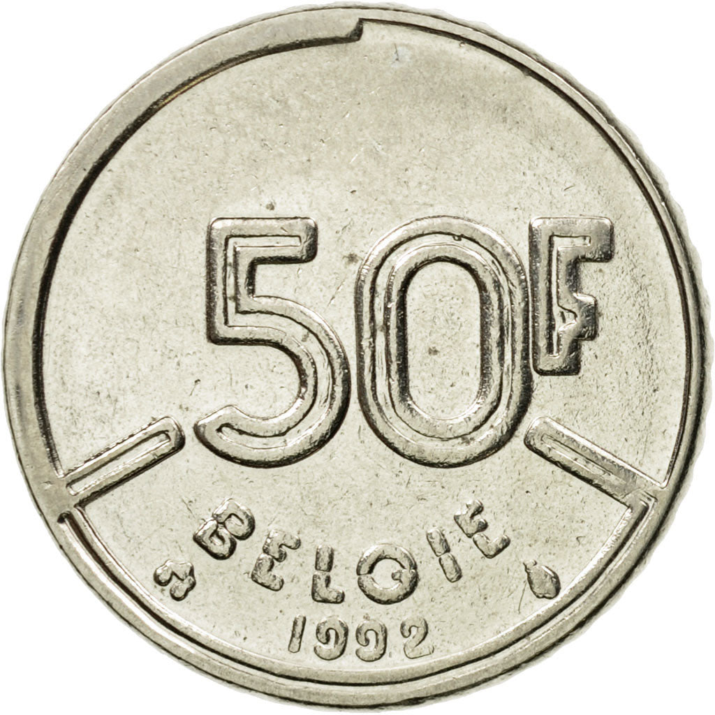 Moneta, Belgio, Baudouin I, 50 Francs, 50 Frank, 1992, Brussels, Belgium, BB