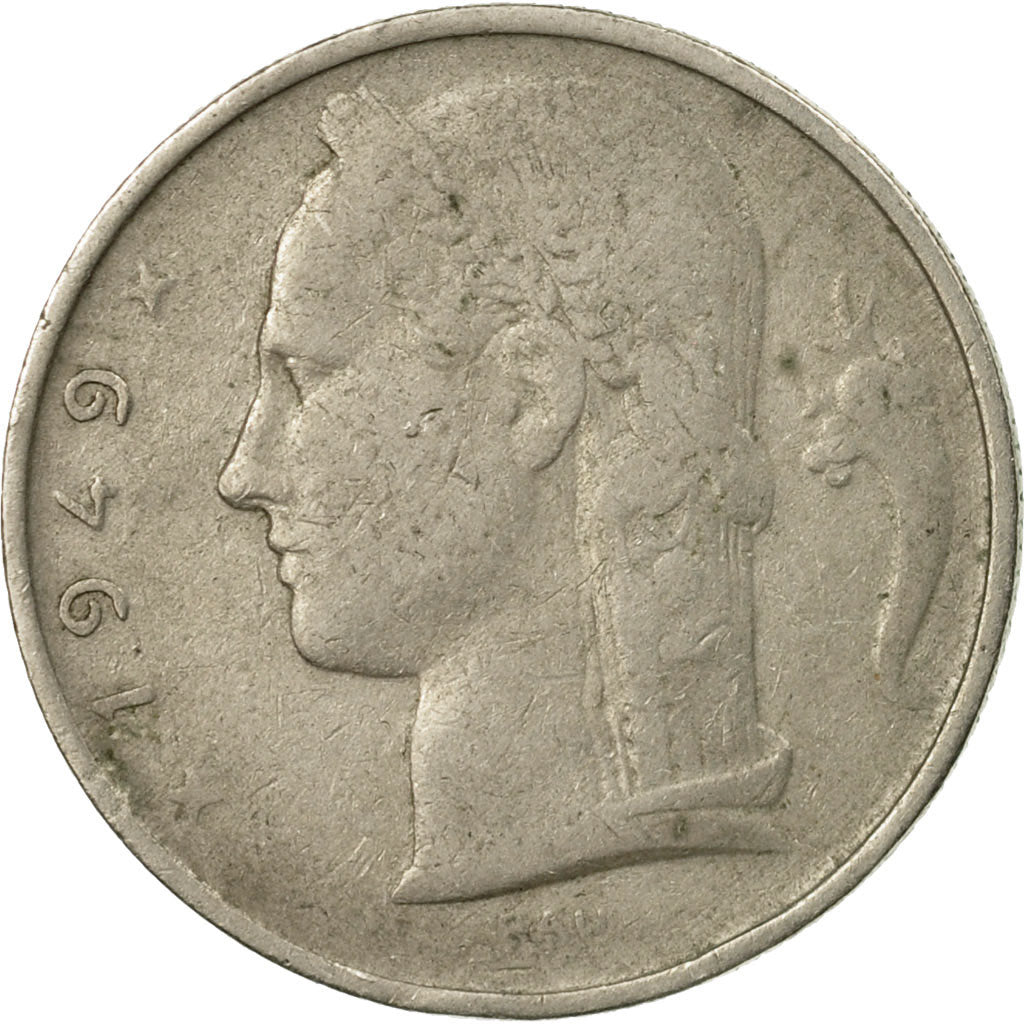 Moneda, Bélgica, 5 Francs, 5 Frank, 1949, MBC, Cobre - níquel, KM:134.1