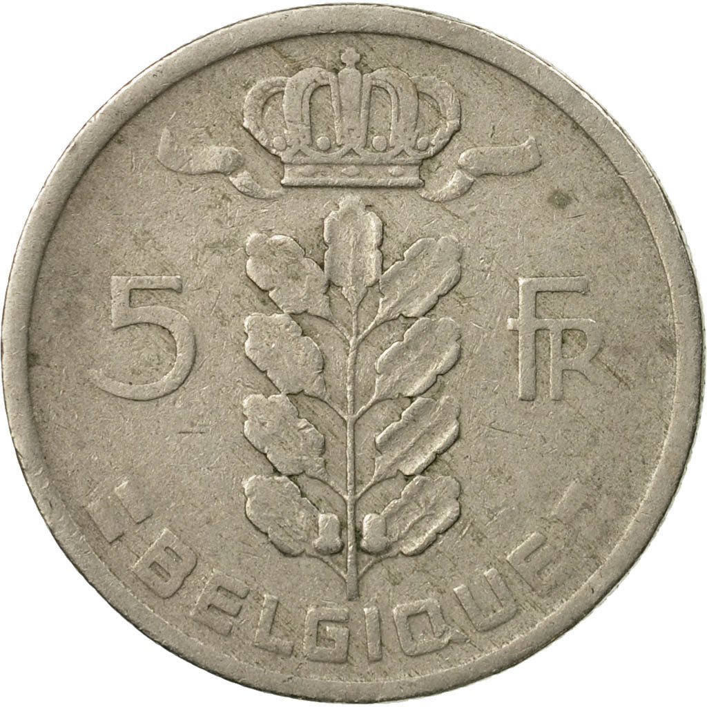 Moneda, Bélgica, 5 Francs, 5 Frank, 1949, MBC, Cobre - níquel, KM:134.1