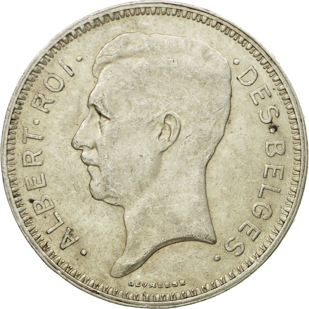 Coin, Belgium, 20 Francs, 20 Frank, 1934, EF(40-45), Silver, KM:103.1