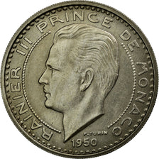 Coin, Monaco, Rainier III, 100 Francs, Cent, 1950, AU(55-58), Copper-nickel