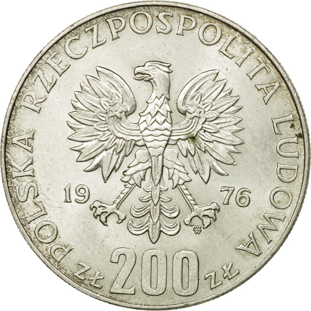 Monnaie, Pologne, 200 Zlotych, 1976, Warsaw, TTB, Argent, KM:86