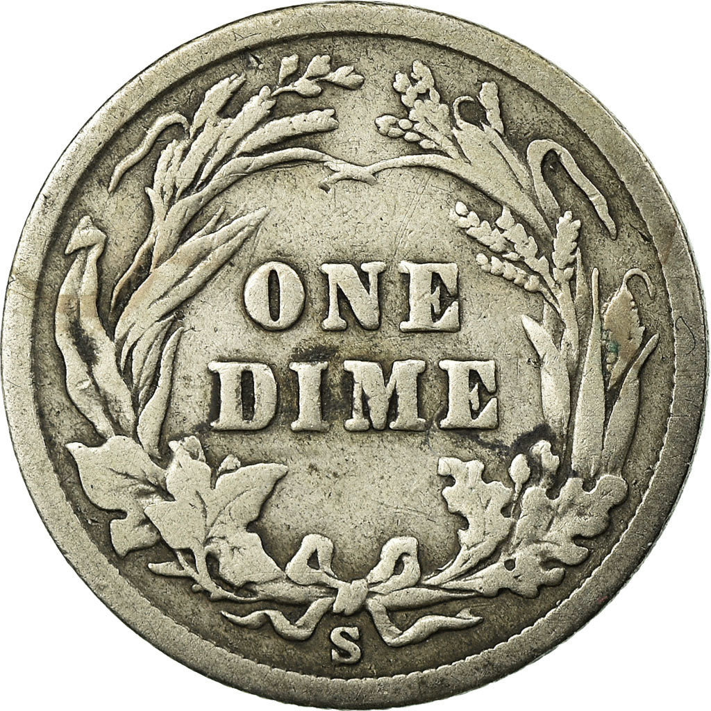 Coin, United States, Barber Dime, Dime, 1901, U.S. Mint, Philadelphia
