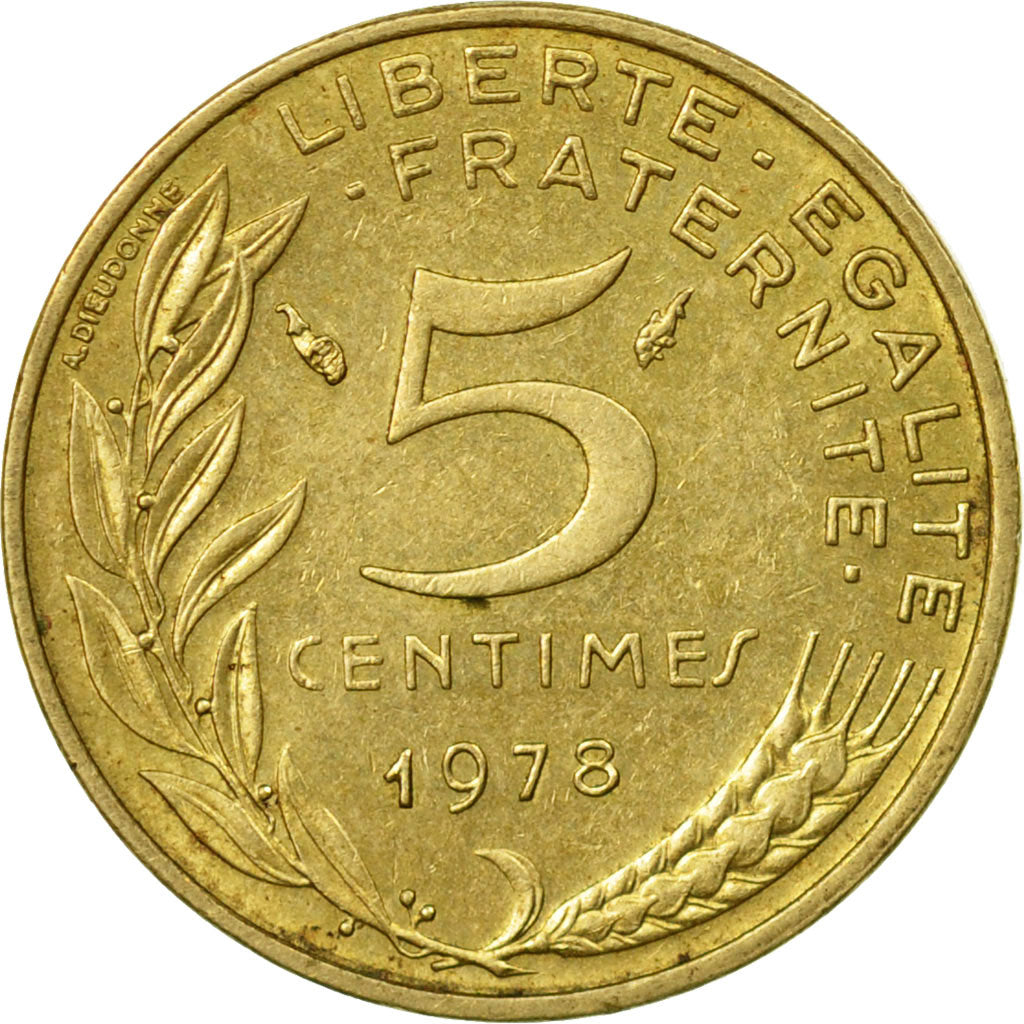 Coin, France, Marianne, 5 Centimes, 1978, Paris, VF(30-35), Aluminum-Bronze