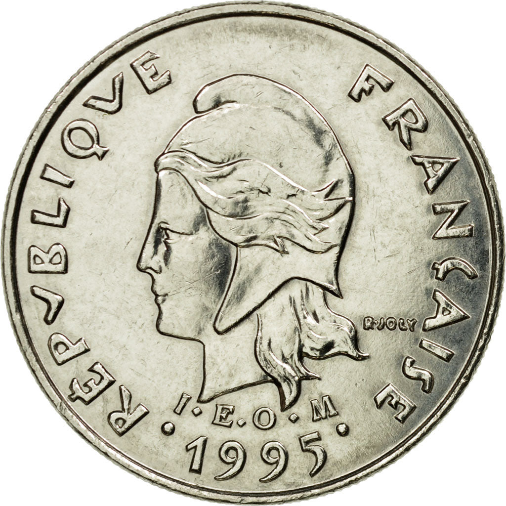 Münze, Neukaledonien, 10 Francs, 1995, Paris, VZ, Nickel, KM:11