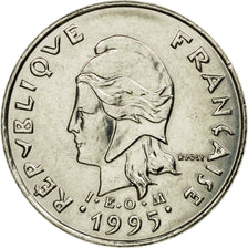 Coin, New Caledonia, 10 Francs, 1995, Paris, AU(50-53), Nickel, KM:11