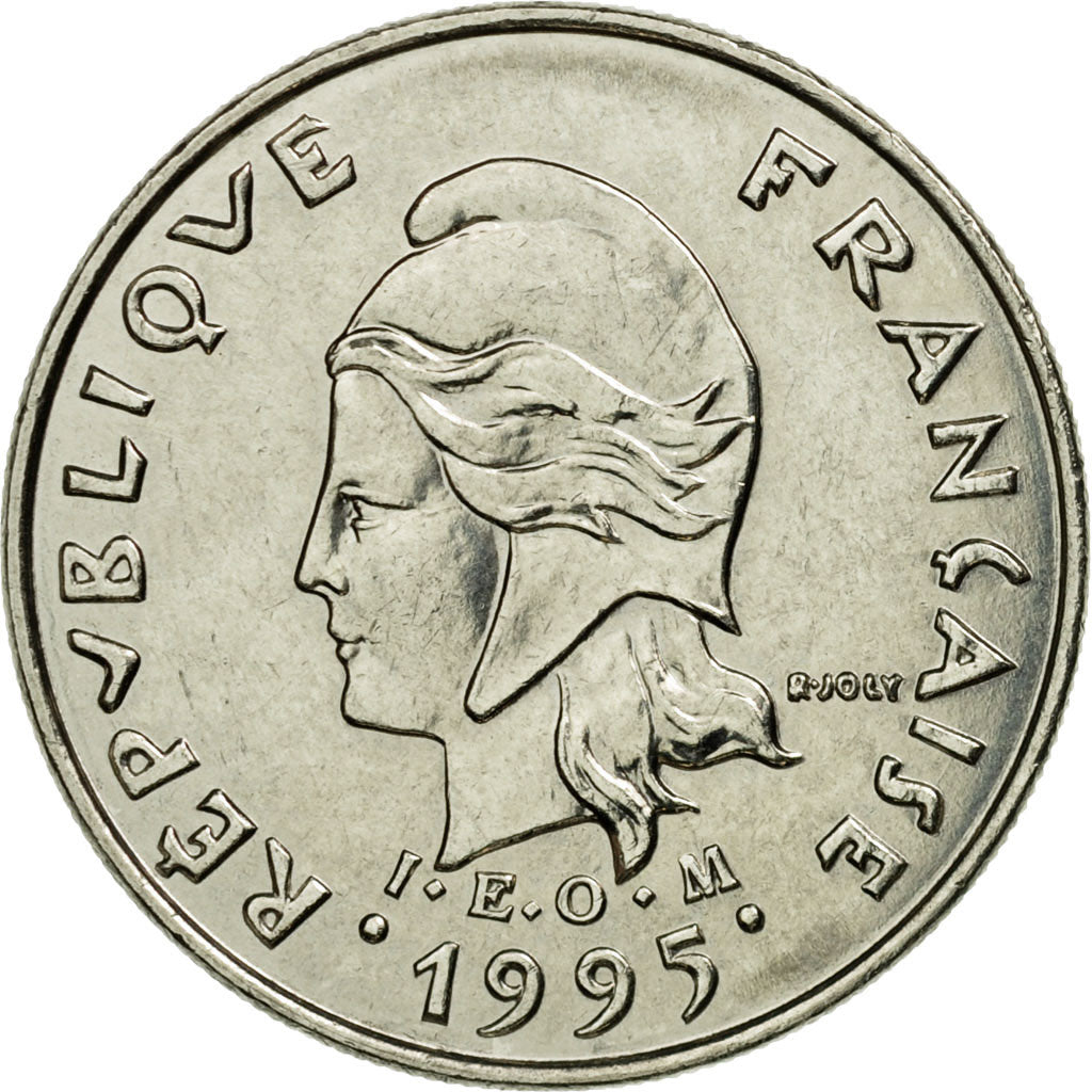 Münze, Neukaledonien, 10 Francs, 1995, Paris, SS, Nickel, KM:11