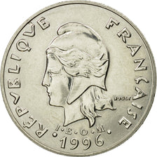 Münze, Neukaledonien, 20 Francs, 1996, Paris, SS+, Nickel, KM:12